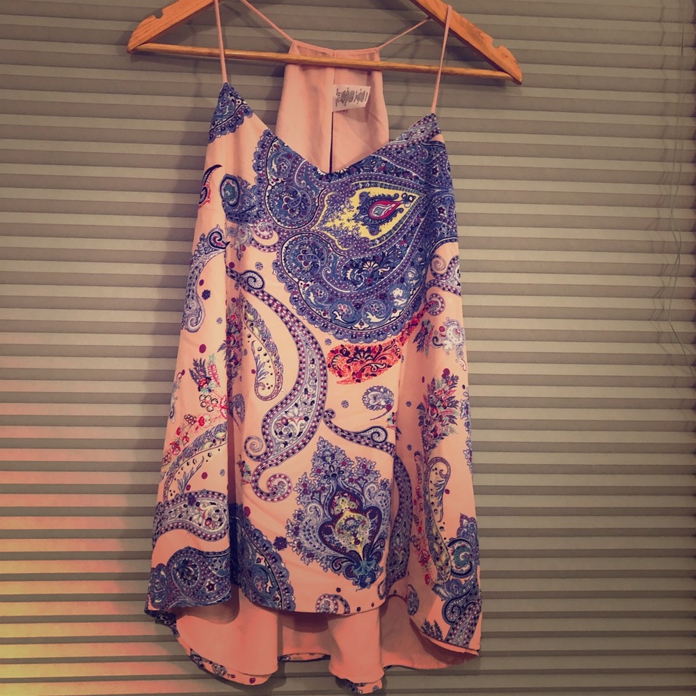 NWT Express dressy pink spaghetti strap tank top.